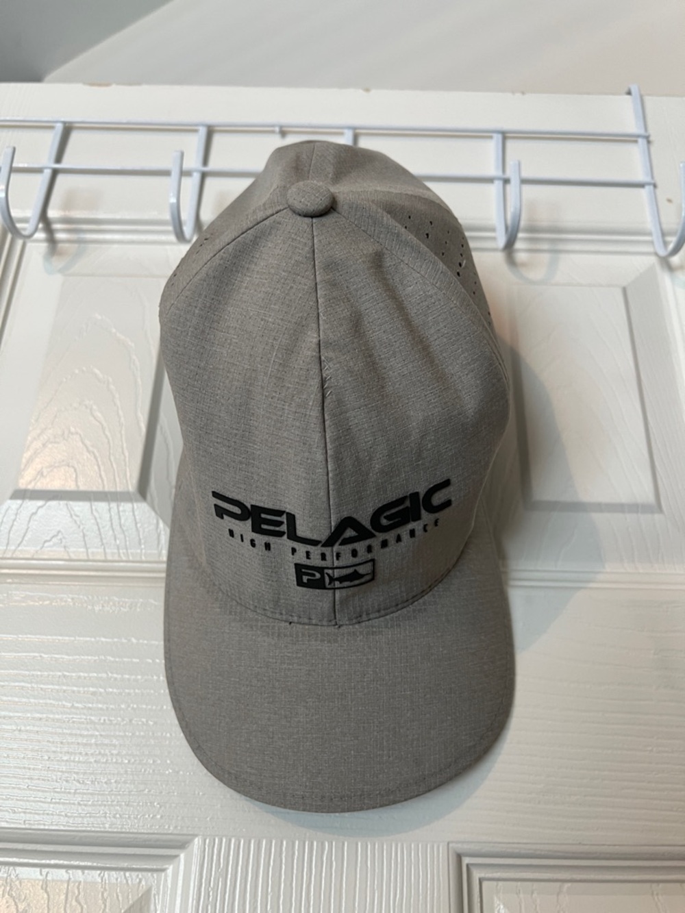 Pelagic Light Gray Logo Cap